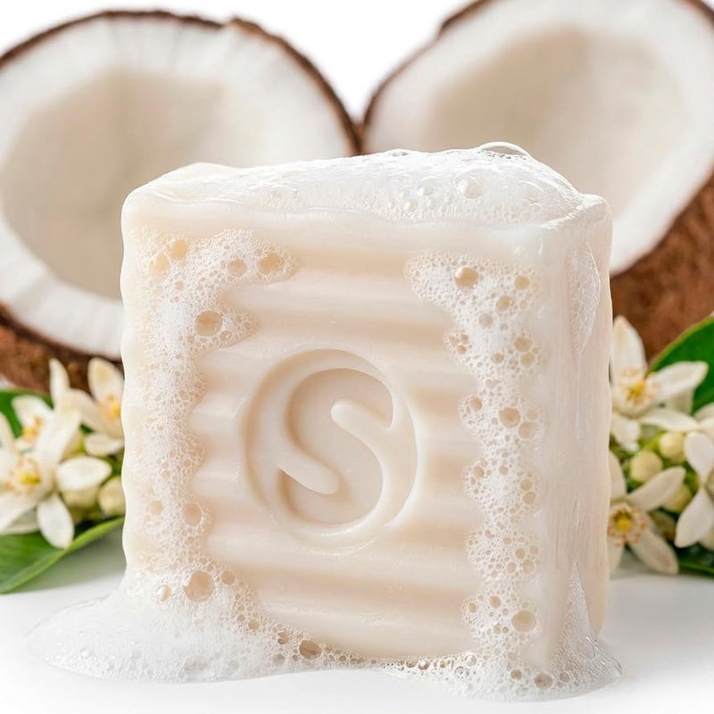 100% Coconut Oil Laundry Soap Bar - Natural Stain Remover for Baby Clothes, Cloth Diapers Delicates - Hypoallergenic Hand Wash Travel Detergent - Zero Waste, Vegan Plastic Free 4.4 oz