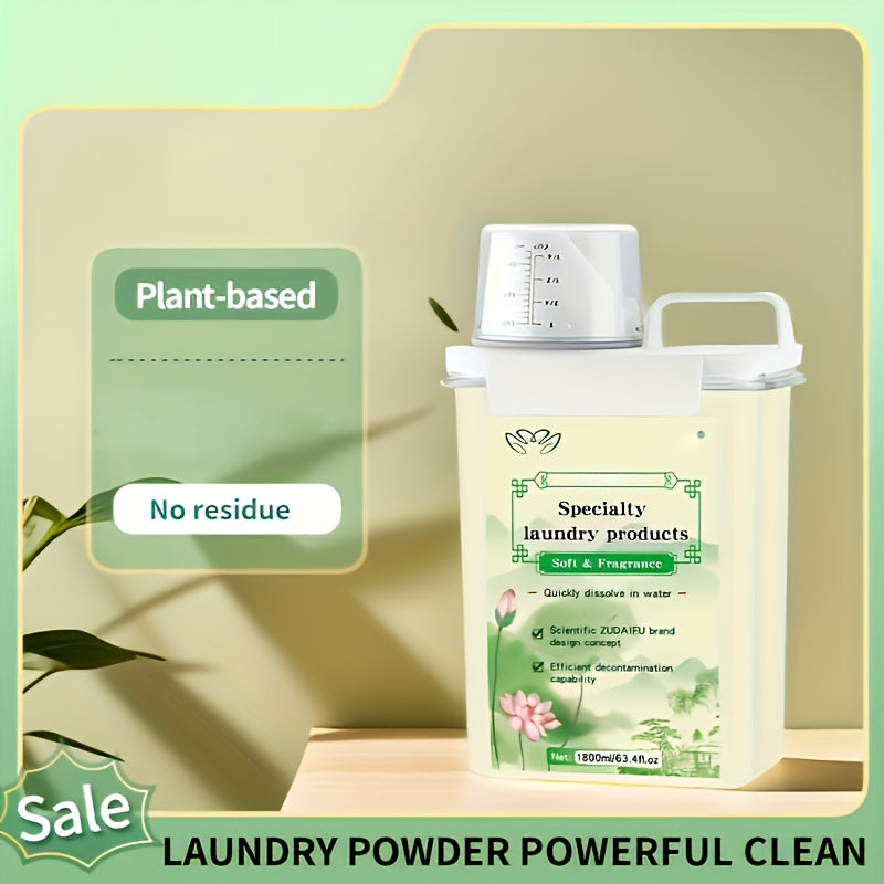1pc Laundry Detergent 820g, Suitable for Both Hand And Machine Washing, Quick-dissolve And Color-protecting, Gentle Cleaning, Family Pack