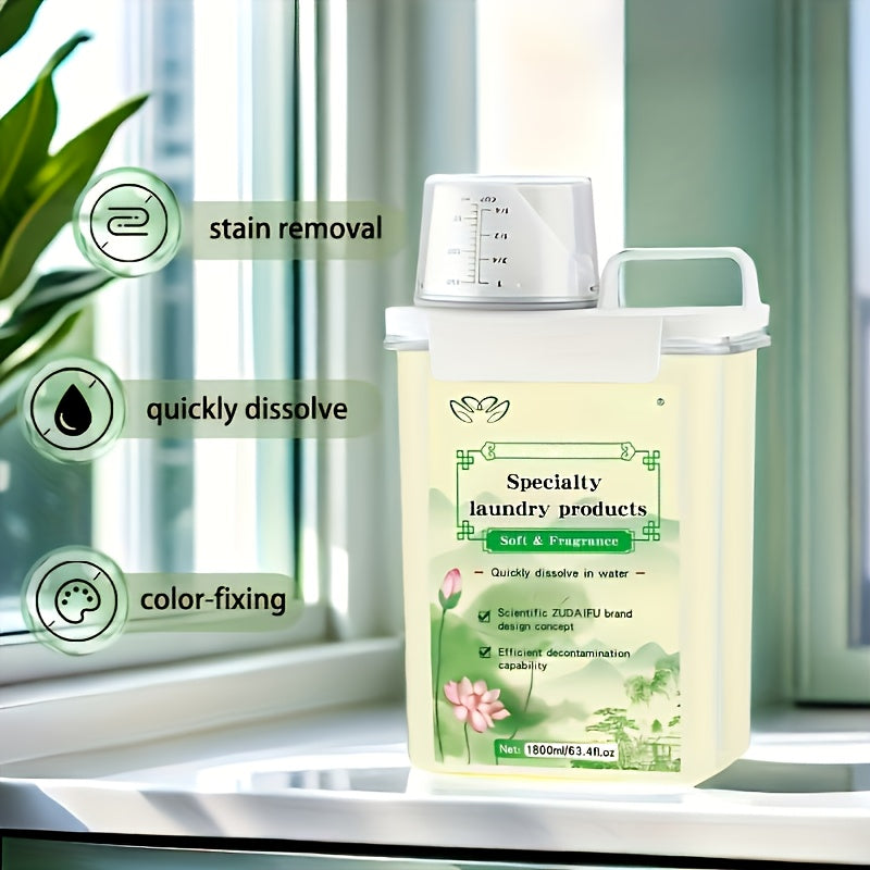 1pc Laundry Detergent 820g, Suitable for Both Hand And Machine Washing, Quick-dissolve And Color-protecting, Gentle Cleaning, Family Pack
