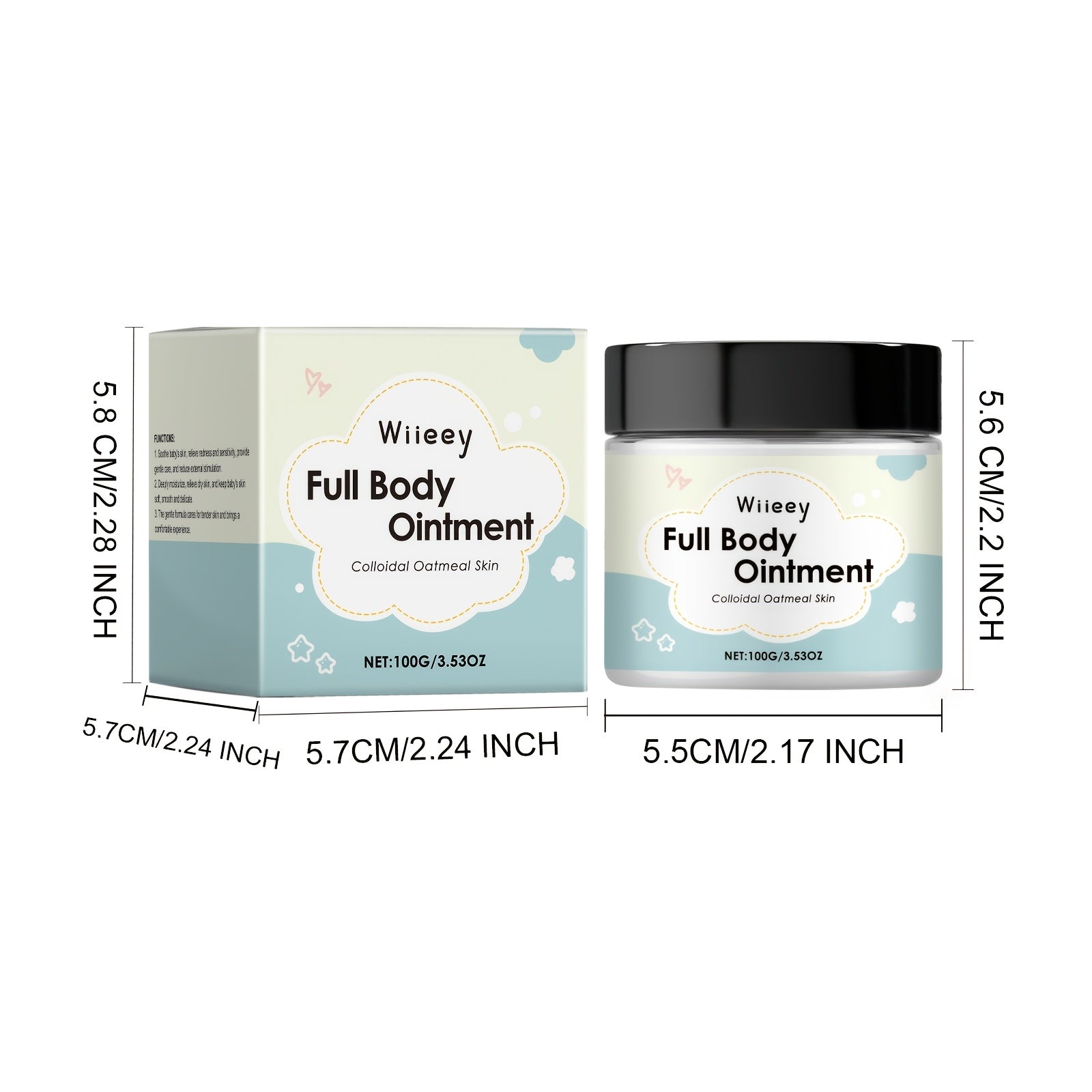 3pcs - Baby Body Cream, Gently Moisturizes The Body, Leaving It Hydrated And Not Dry, Softening The Skin And Giving It Elasticity. Suitable for All Skin Types. Local Warehouse, 100G