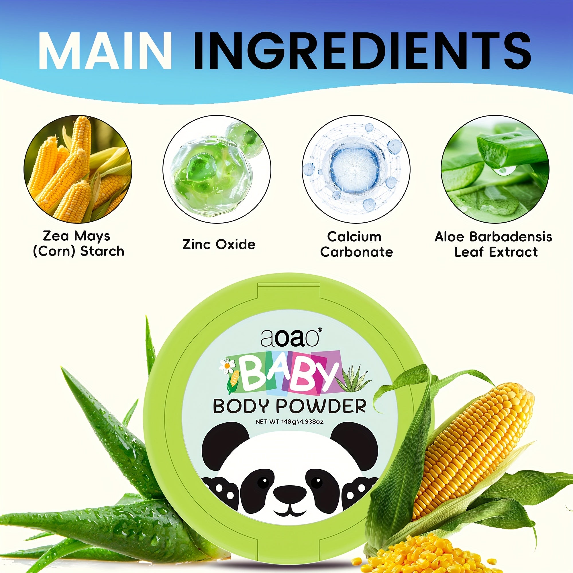 Talc-Free Baby Powder | Gentle & Long-Lasting Freshness For Kids | Cornstarch-Based Body Powder