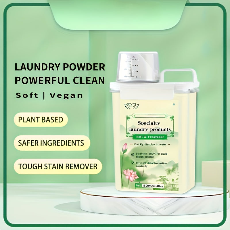 1pc Laundry Detergent 820g, Suitable for Both Hand And Machine Washing, Quick-dissolve And Color-protecting, Gentle Cleaning, Family Pack