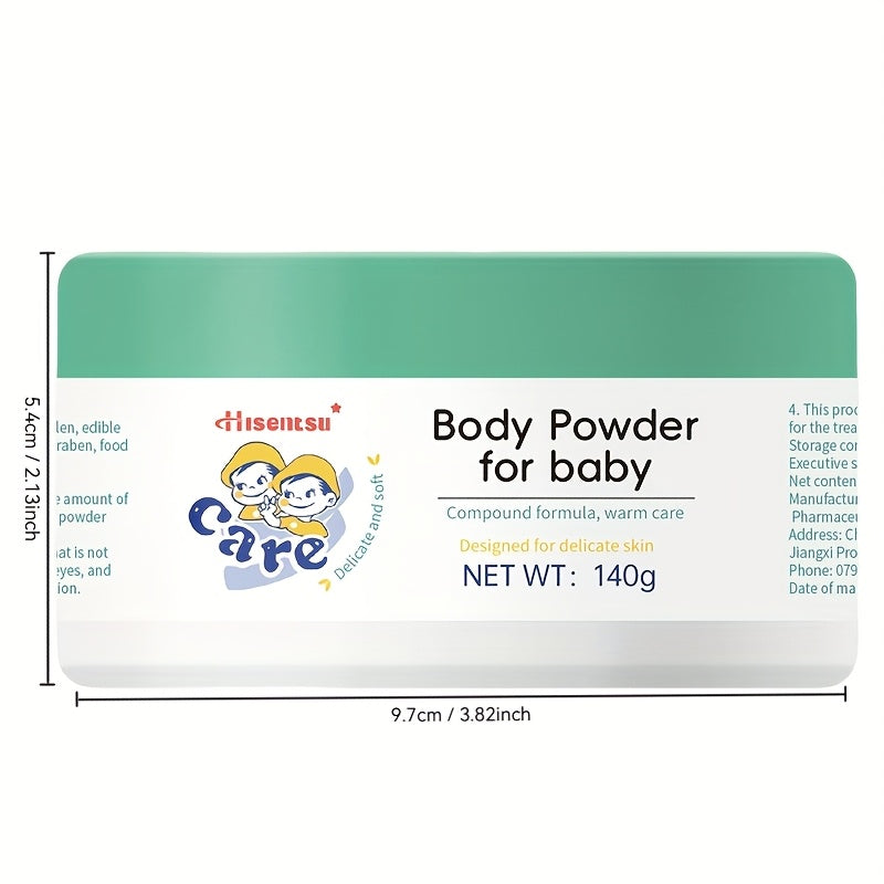 Baby Powder with a Puff, Made from Corn Starch And Free of Talc, Has a Fresh And Clean Scent, 140G\u002F4.938Oz