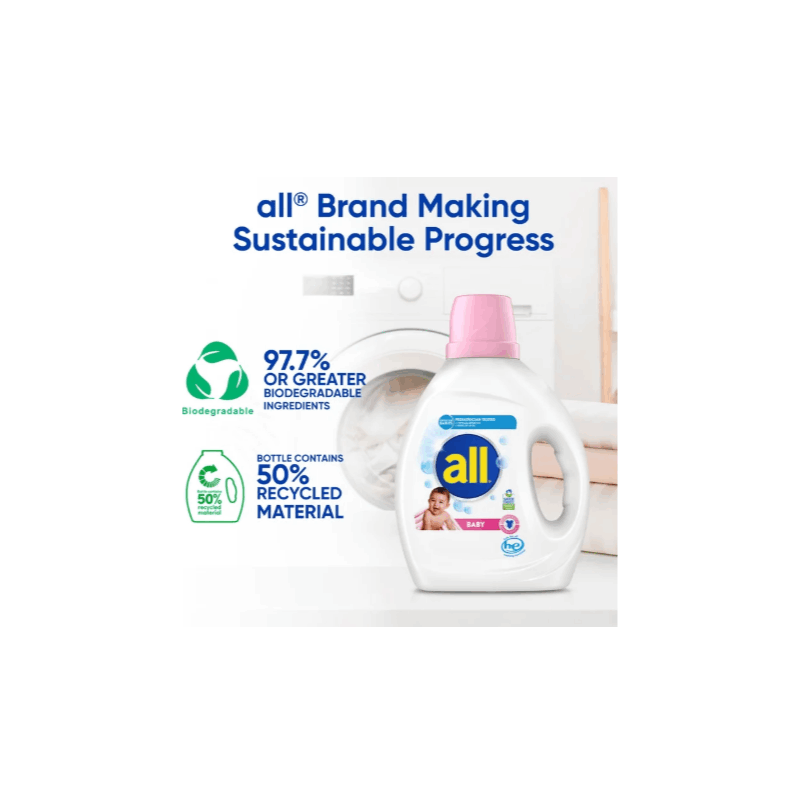 all Baby Liquid Laundry Detergent, 73 oz, 58 Loads-