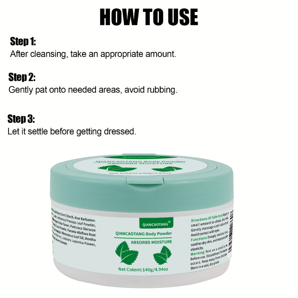 All-Natural Body Powder for Odor Control and Sweat Prevention-1park 4.94oz