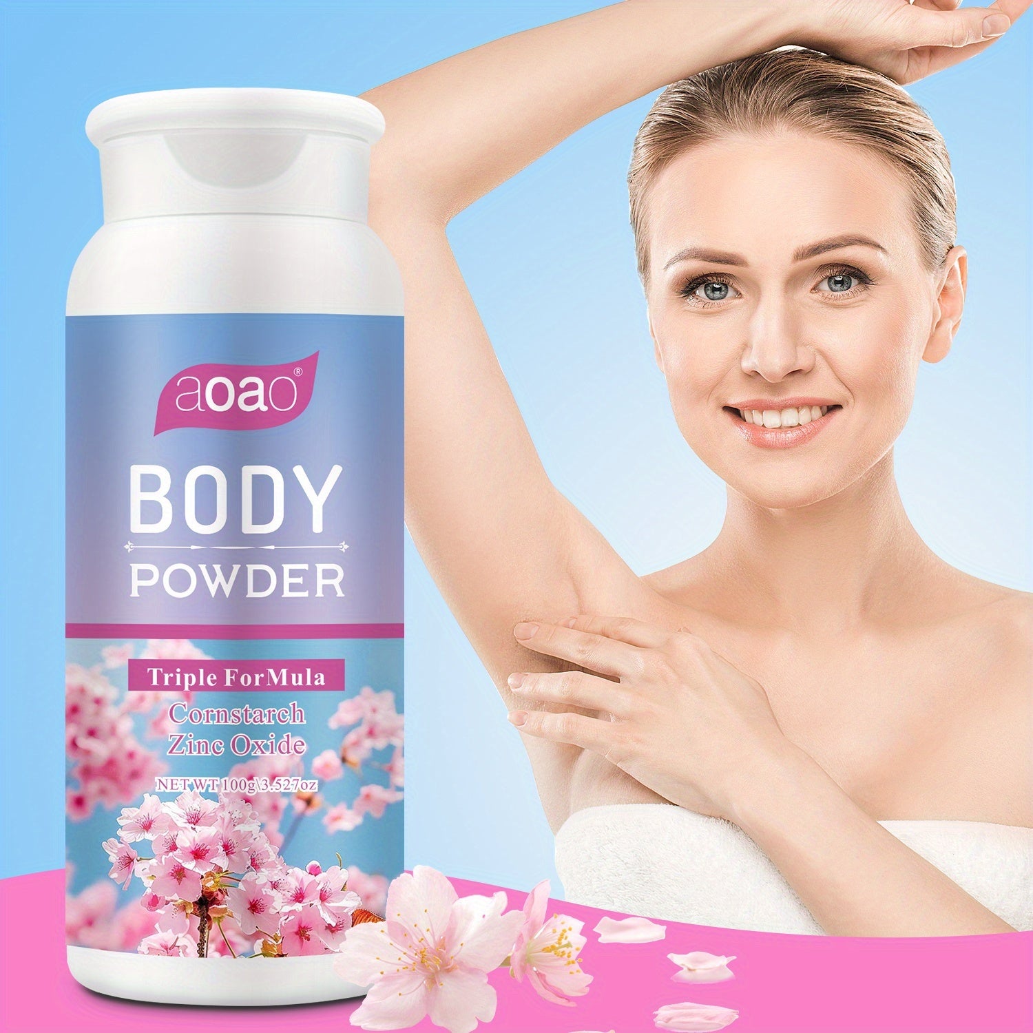 2pcs\u002F3pcs Sakura Talcum Powder Without Talc Deodorant Powder Fresh Fragrance