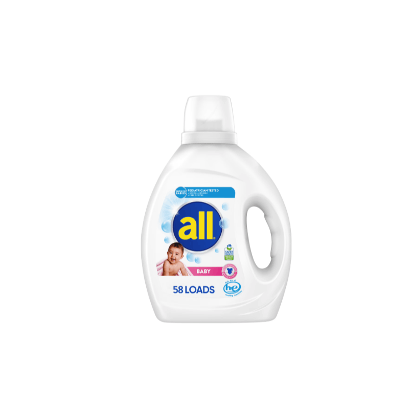 all Baby Liquid Laundry Detergent, 73 oz, 58 Loads-