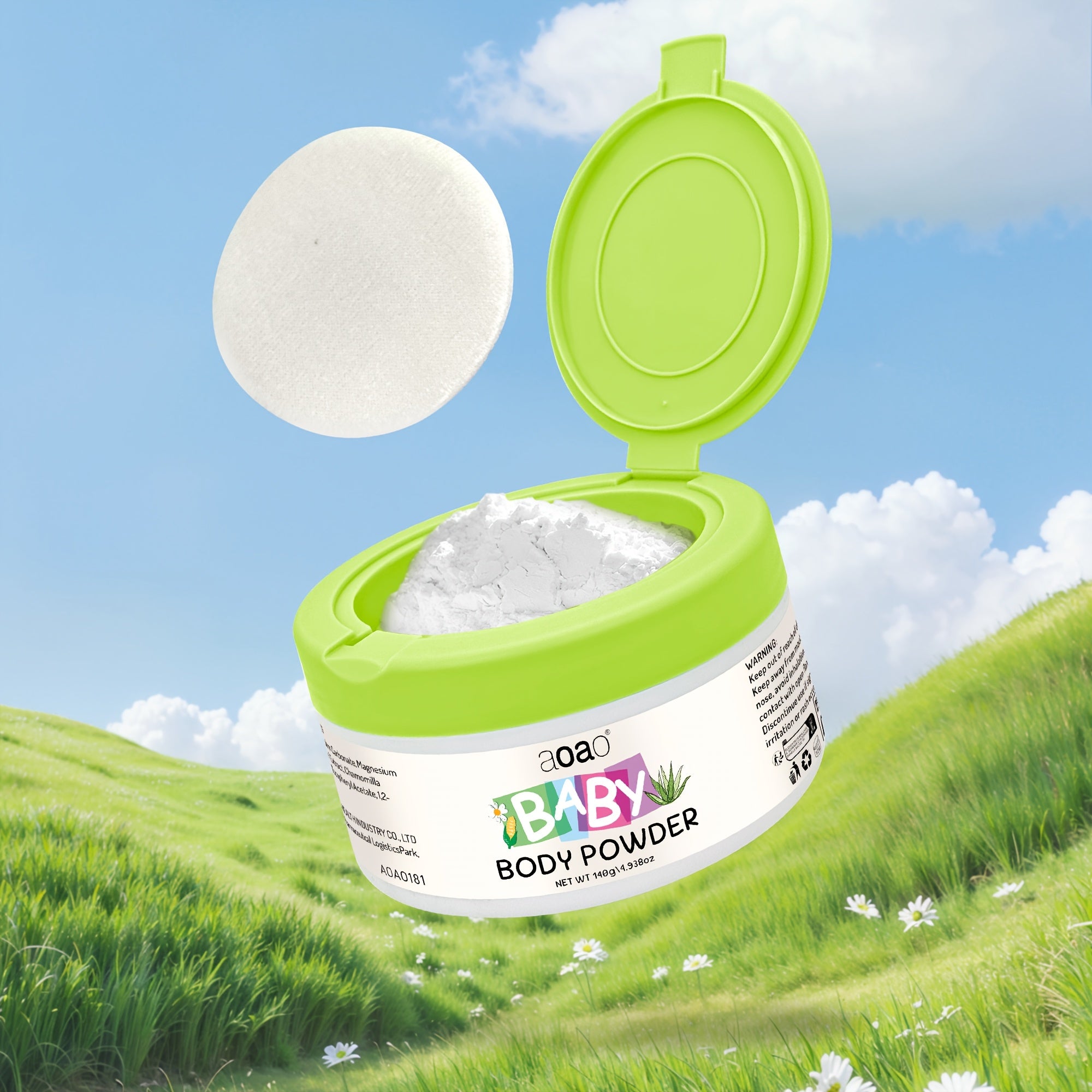 Talc-Free Baby Powder | Gentle & Long-Lasting Freshness For Kids | Cornstarch-Based Body Powder