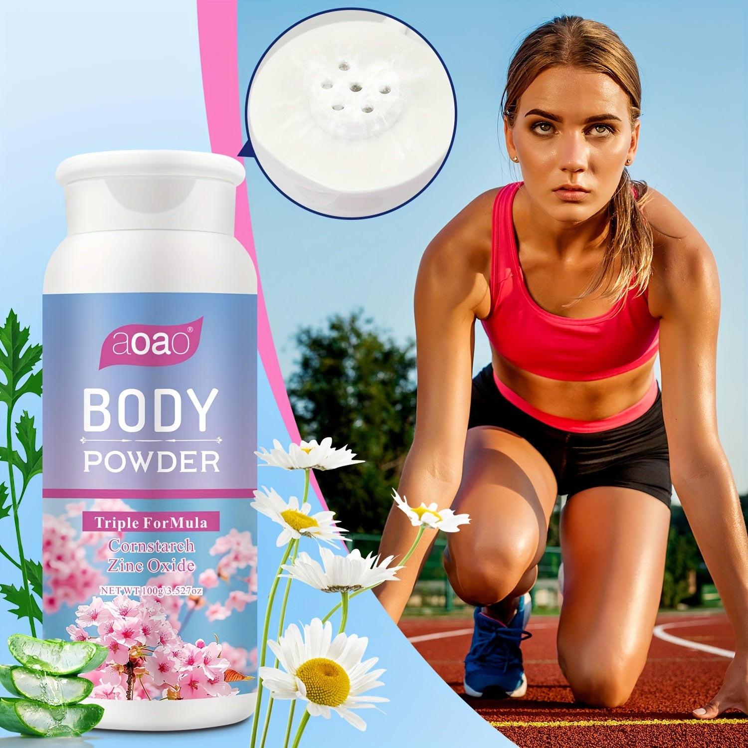 2pcs\u002F3pcs Sakura Talcum Powder Without Talc Deodorant Powder Fresh Fragrance