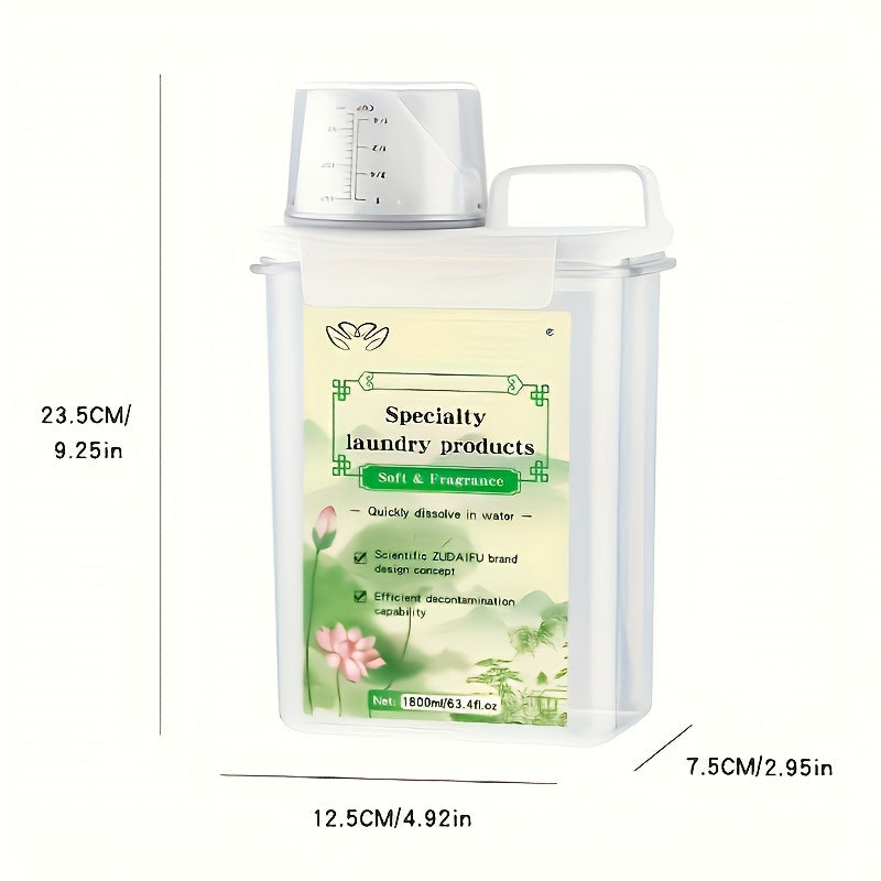 1pc Laundry Detergent 820g, Suitable for Both Hand And Machine Washing, Quick-dissolve And Color-protecting, Gentle Cleaning, Family Pack
